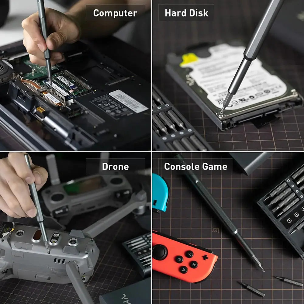 Multi-Purpose 63-In-1 Magnetic Screwdriver Set, Repair Tool Kit for Phone, Laptop, DIY