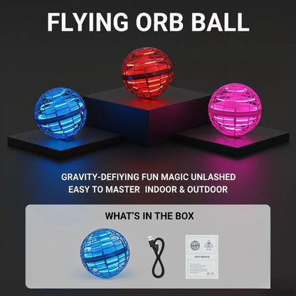 Levitating Induction Flying Ball, Glow Gyro for Fingertip Play, Sports & Outdoor Training Ball