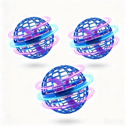 Levitating Induction Flying Ball, Glow Gyro for Fingertip Play, Sports & Outdoor Training Ball