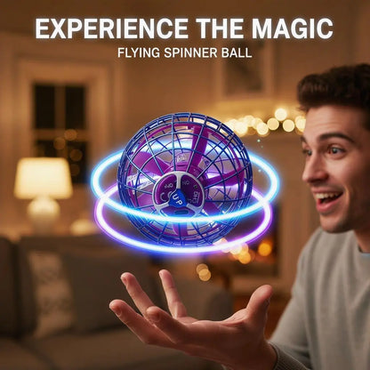 Levitating Induction Flying Ball, Glow Gyro for Fingertip Play, Sports & Outdoor Training Ball