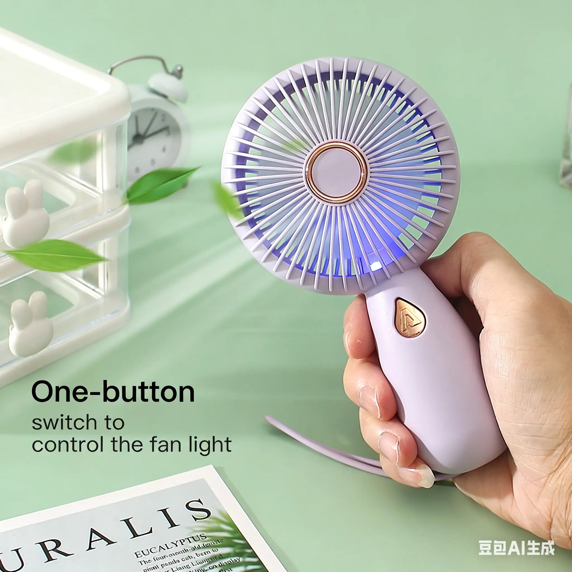 Portable Handheld Turbo Fan, 5 Gear Wind Hand Fan, Handheld Fan, Portable Mini Hand Fans, USB Rechargeable Turbo Fan, Rechargeable Pocket Fan, Fan for Outdoor & Indoor, Multifunctional Cooling Fan
