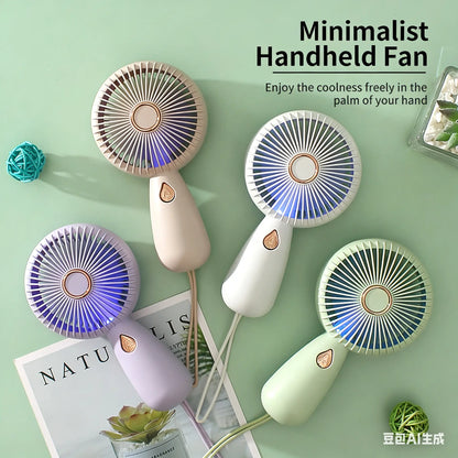 Portable Handheld Turbo Fan, 5 Gear Wind Hand Fan, Handheld Fan, Portable Mini Hand Fans, USB Rechargeable Turbo Fan, Rechargeable Pocket Fan, Fan for Outdoor & Indoor, Multifunctional Cooling Fan
