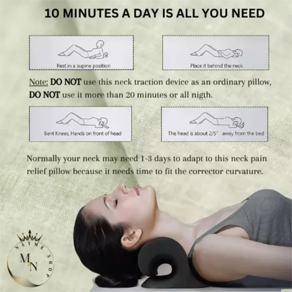 Neck and Shoulder Relaxer Cervical Chiropractic Traction Device Advanced Cervical Traction Device Remedial Pillows