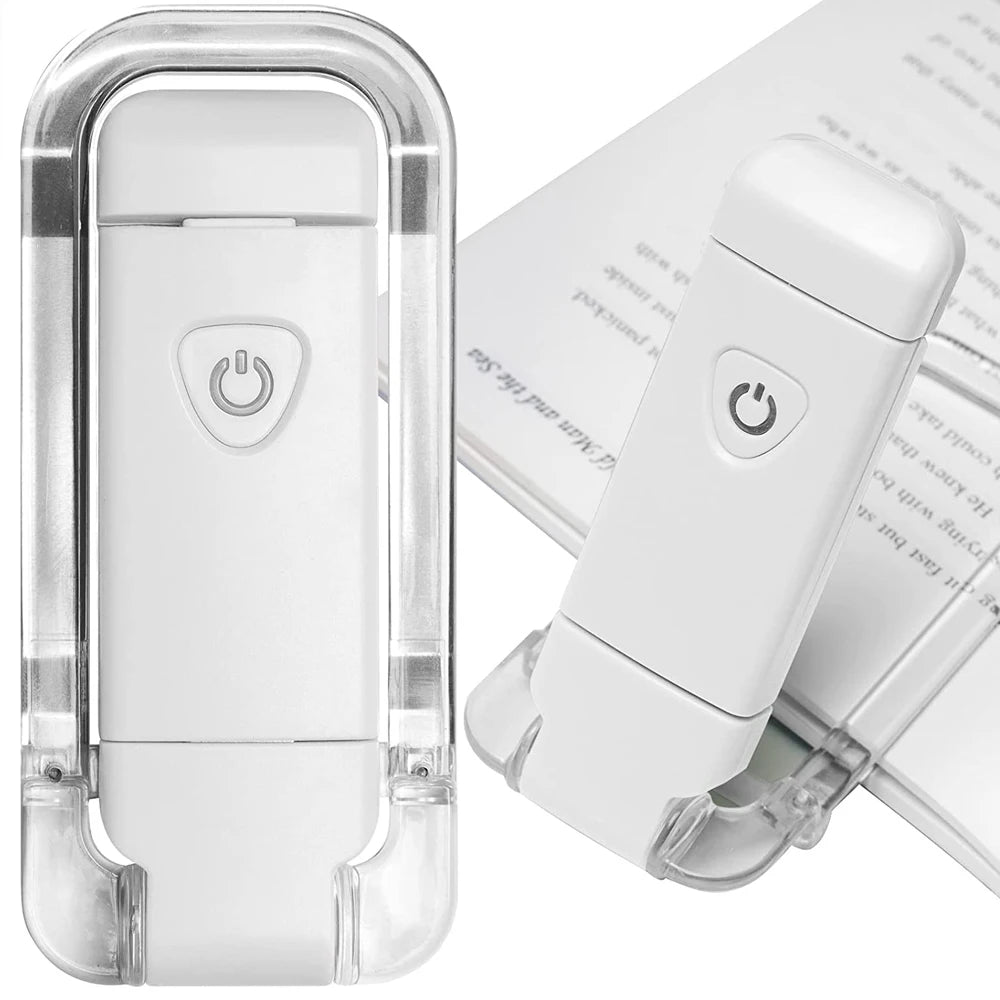 USB Rechargeable LED Book Light – Adjustable Brightness Reading Lamp